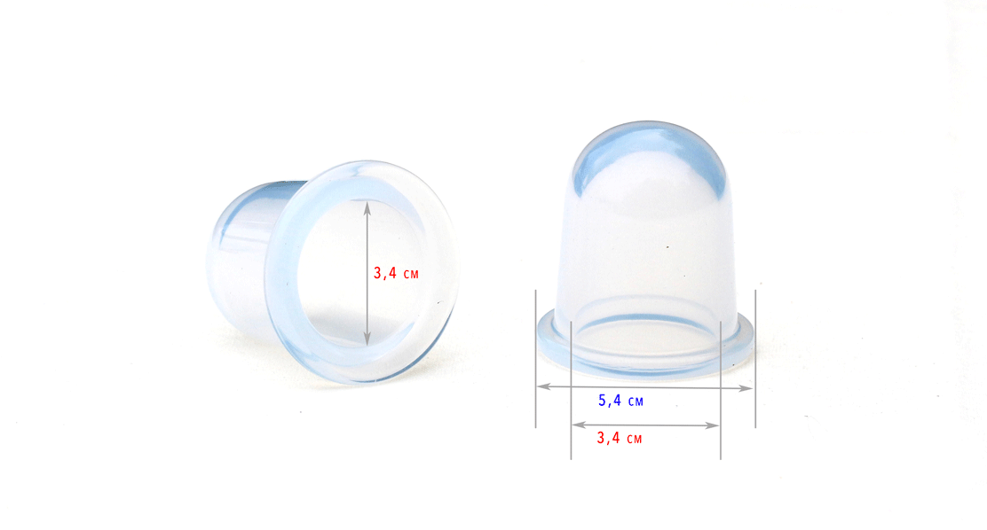 Ventouse de plastique très grande – 7,5 cm (3 PO) – PhysioCups